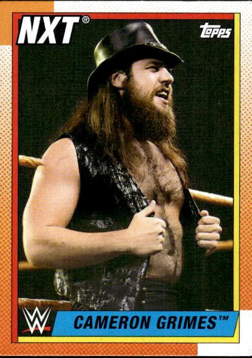 Cameron Grimes wrestling card from Topps Heritage WWE 2021 product