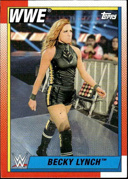 Heritage WWE Becky Lynch wrestling card from 2021 Topps Heritage WWE series