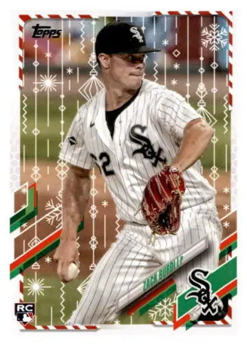 Zack Burdi baseball card from 2021 Topps Holiday Mega Box with original gloss finish