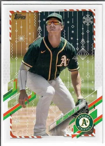 2021 Topps Holiday Mega Box Metallic #HW113 Matt Chapman NM-MT Athletics - Trading Cards