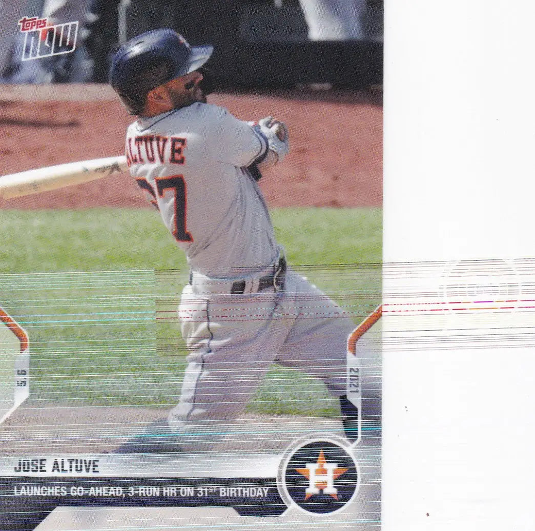 Jose Altuve Baseball Card 2021 TOPPS NOW #178 - Houston Astros Collectible Item