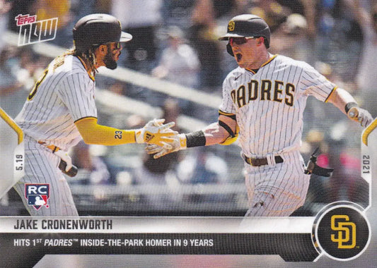 Baseball card of Jake Cronenworth from 2021 TOPPS NOW for San Diego Padres fans