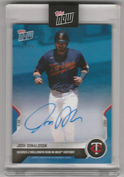 Autographed 2021 Topps Now Josh Donaldson Toronto Blue Jays trading card 46/49