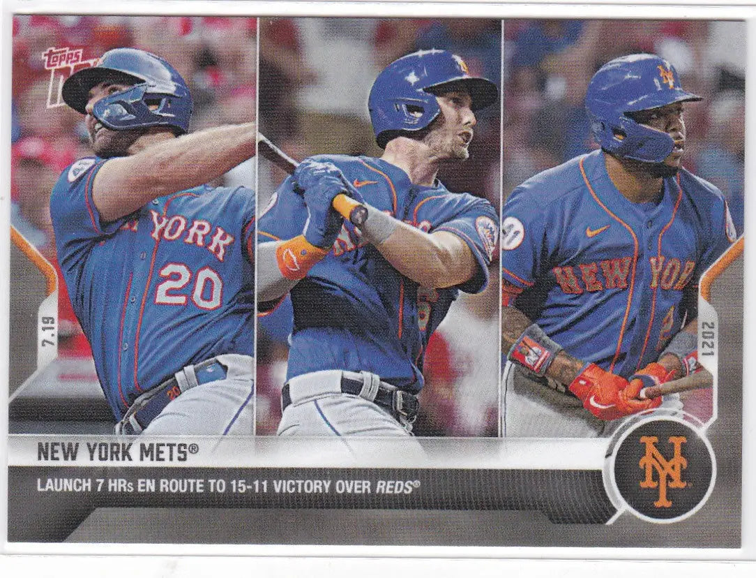 New York Mets trading card from 2021 TOPPS NOW #530, perfect for baseball card collectors