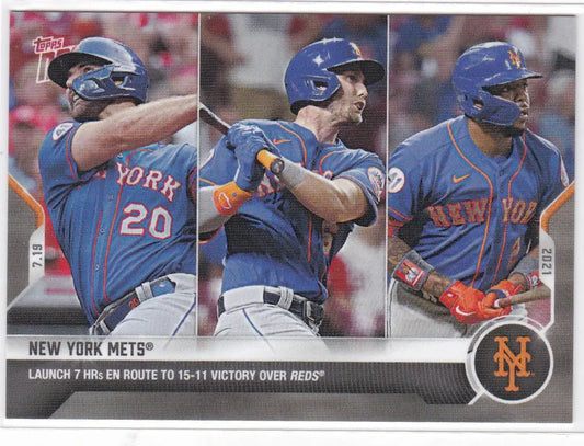 New York Mets trading card from 2021 TOPPS NOW #530, perfect for baseball card collectors