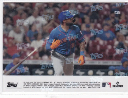 2021 TOPPS NOW #530 New York Mets baseball card trading card collectible