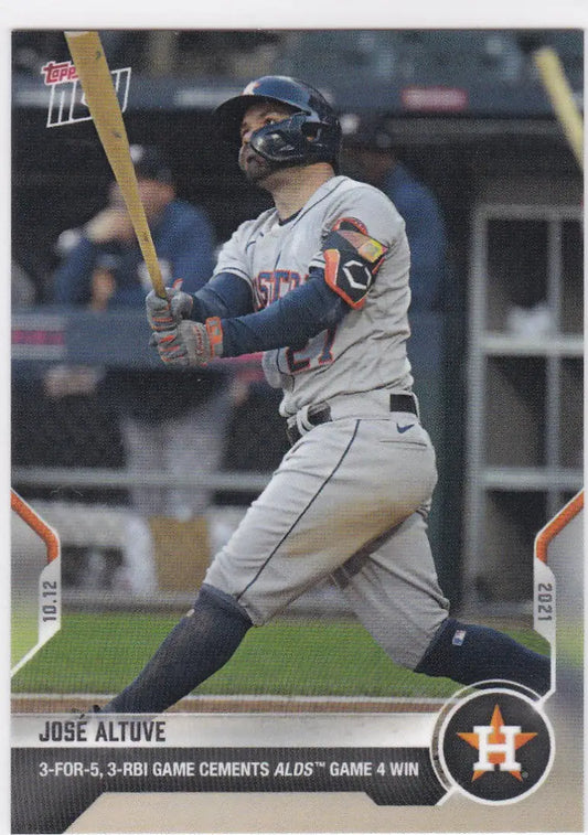 José Altuve Houston Astros baseball card from 2021 TOPPS NOW #960