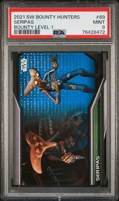 Graded Star Wars Bounty Hunters Seripas trading card 2021 Topps PSA 9