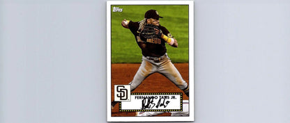 Fernando Tatis Jr. baseball card from 2021 Topps #T52-32 Topps Redux trading cards
