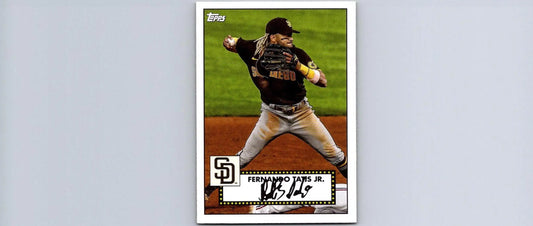 Fernando Tatis Jr. baseball card from 2021 Topps #T52-32 Topps Redux trading cards