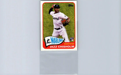Baseball card of Jazz Chisholm from 2021 Topps Redux trading cards collection