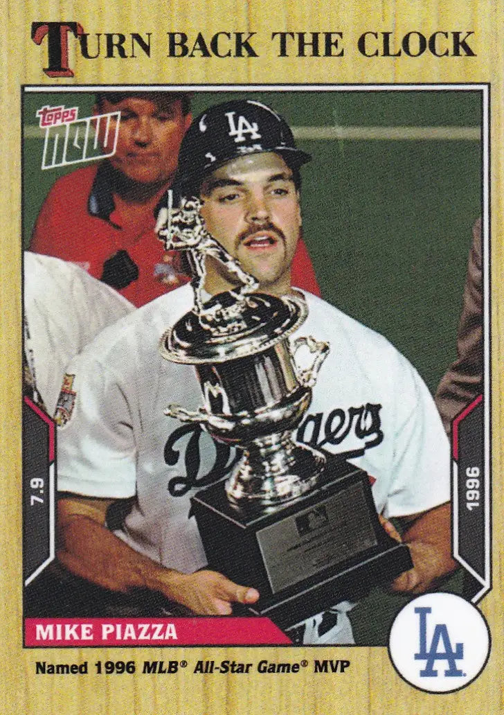 2021 TURN BACK THE CLOCK #100 MIKE PIAZZA- LOS ANGELES DODGERS