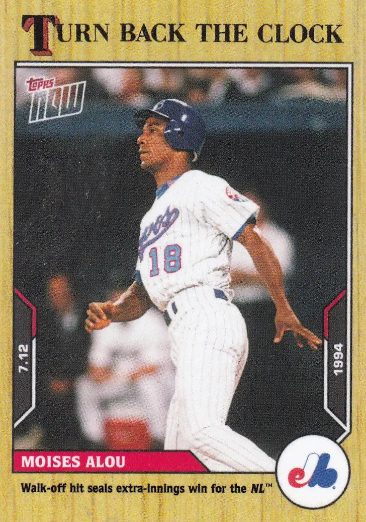 2021 TURN BACK THE CLOCK #103 MOISES ALOU- MONTREAL EXPOS