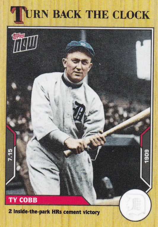 2021 TURN BACK THE CLOCK #106 TY COBB- DETROIT TIGERS