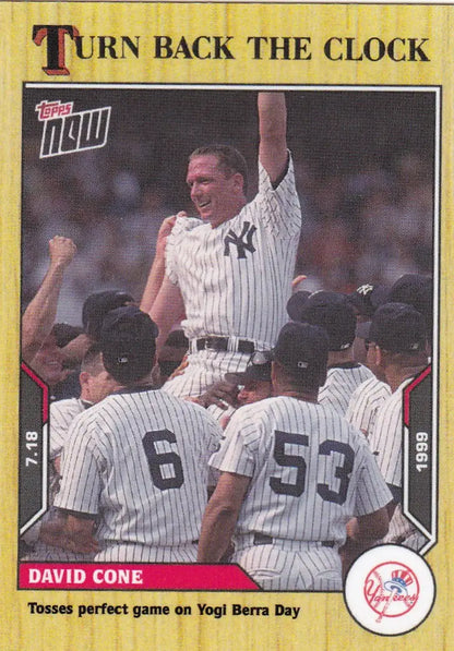 2021 TURN BACK THE CLOCK #109 DAVID CONE- NEW YORK YANKEES
