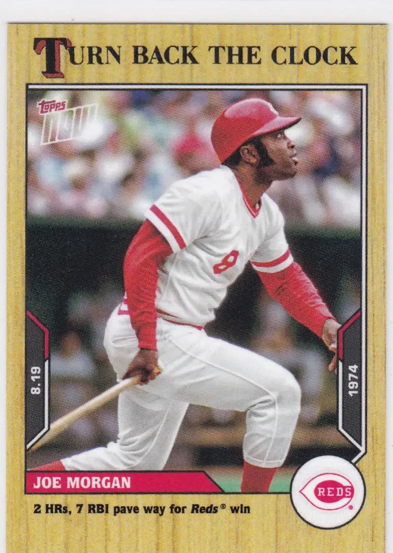 2021 TURN BACK THE CLOCK #141 JOE MORGAN- CINCINNATI REDS