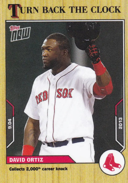 2021 TURN BACK THE CLOCK David Ortiz Boston Red Sox baseball card for collectors