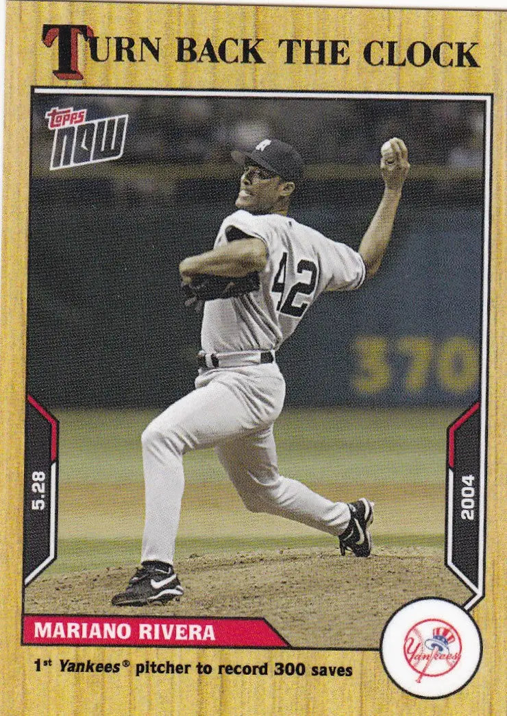 2021 TURN BACK THE CLOCK #58 MARIANO RIVERA- NEW YORK YANKEES