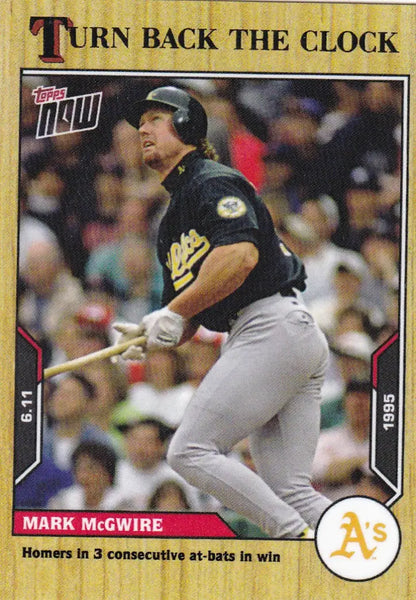 2021 TURN BACK THE CLOCK #72 MARK MCGWIRE- OAKLAND ATHELTICS