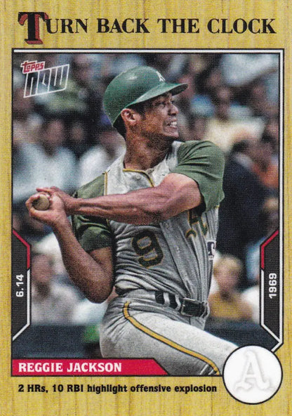 2021 TURN BACK THE CLOCK #75 REGGIE JACKSON- OAKLAND ATHELTICS