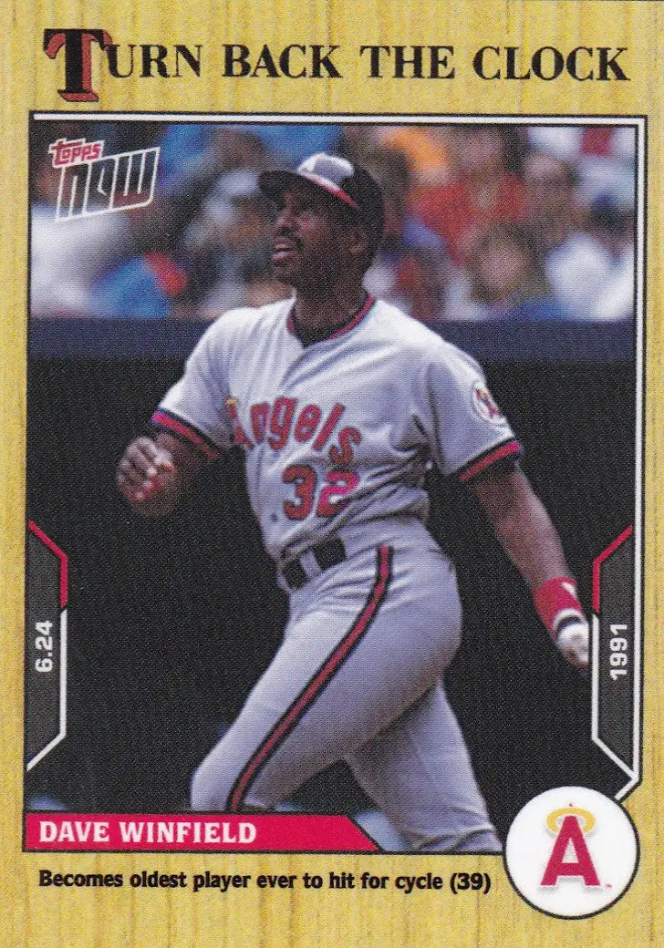 2021 TURN BACK THE CLOCK #85 DAVE WINFIELD- CALIFORINIA ANGELS