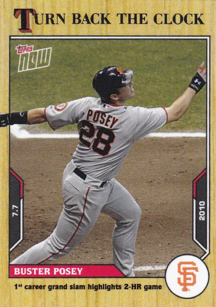 2021 TURN BACK THE CLOCK #98 BUSTER POSEY- SAN FRANCISCO GIANTS