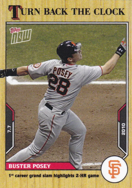 2021 TURN BACK THE CLOCK #98 BUSTER POSEY- SAN FRANCISCO GIANTS