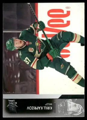 Upper Deck Kirill Kaprizov hockey card from his 1st NHL season featuring Kirill Kaprizov