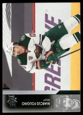 Upper Deck Marcus Foligno hockey trading card in Minnesota Wild jersey from 2021 Upper Deck