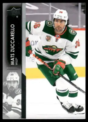 2021 Upper Deck Mats Zuccarello #93 Hockey trading card featuring Minnesota Wild jersey