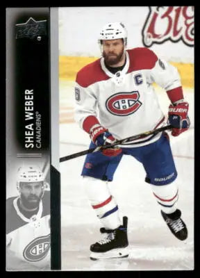 Upper Deck Shea Weber NHL Captain hockey trading card in Montreal Canadiens uniform