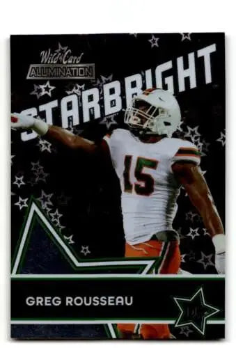 Wild Card Alumination Greg Rousseau Buffalo Bills Football Trading Card Original Gloss