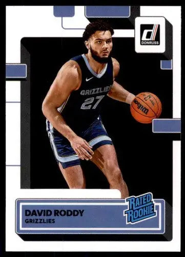 2022-23 Donruss #223 David Roddy NM-MT RC Rookie Grizzlies Rated Rookie ID:55473 - Trading Cards