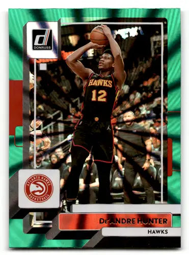 2022-23 Donruss Holo Green Laser #64 De’Andre Hunter NM-MT Hawks ID:57901 - Trading Cards