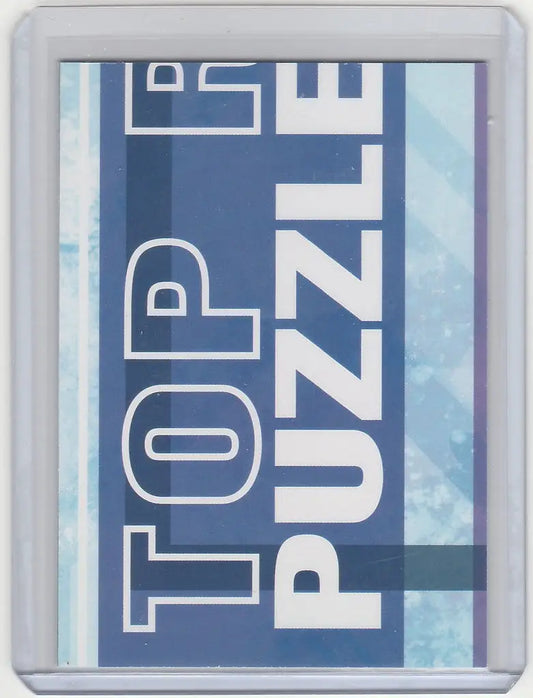 Rectangular OPC Hockey Upper Deck Bounty Program card with Top Puzzle text on blue background