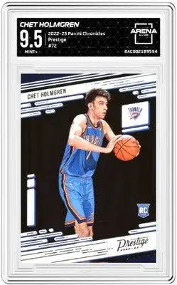 Graded Chet Holmgren basketball card from 2022-23 Panini Chronicles Chet Holmgren series