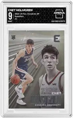 Chet Holmgren basketball card from 2022-23 Panini Chronicles Essentials Arena Club