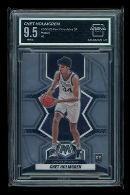 2022-23 Panini Chronicles DP Mosaic Chet Holmgren #162 RC Arena Club 9.5 - Trading Card