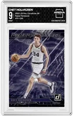Chet Holmgren basketball card from Panini Chronicles Power Formulas series