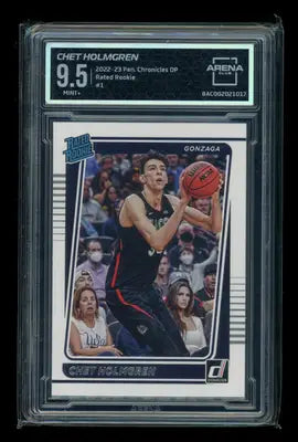 2022-23 Panini Chronicles Draft Picks Rated Rookie Chet Holmgren #1 AC 9.5 - Trading Card