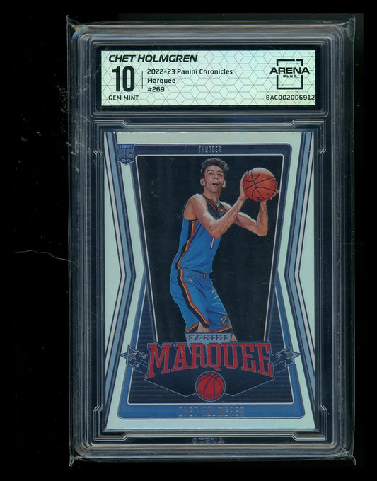 2022-23 Panini Chronicles Marquee Chet Holmgren #269 RC Basketball Arena Club 10 - Basketball Card