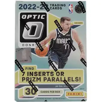 2022-23 Panini Donruss Optic Basketball Blaster Box with trading cards inside