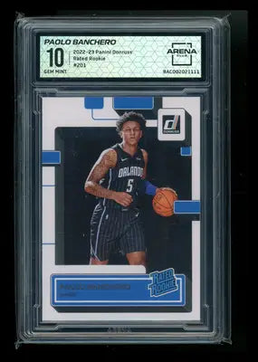 Panini Donruss Rated Rookie Paolo Banchero 2022-23 Gem Mint 10 basketball card