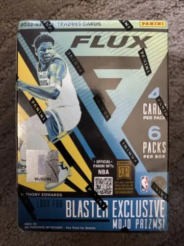 2022-23 Panini Flux Basketball Factory Sealed Blaster Box with 6 Inserts/Parallels