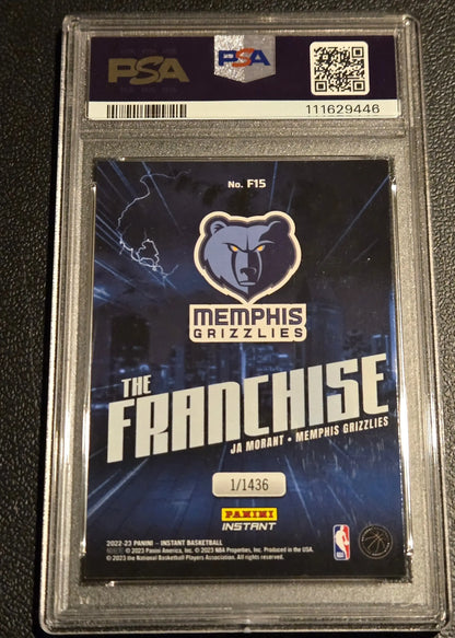 2022-23 Panini Instant NBA The Franchise #F15 Ja Morant #/1436 PSA 9 - Trading Card