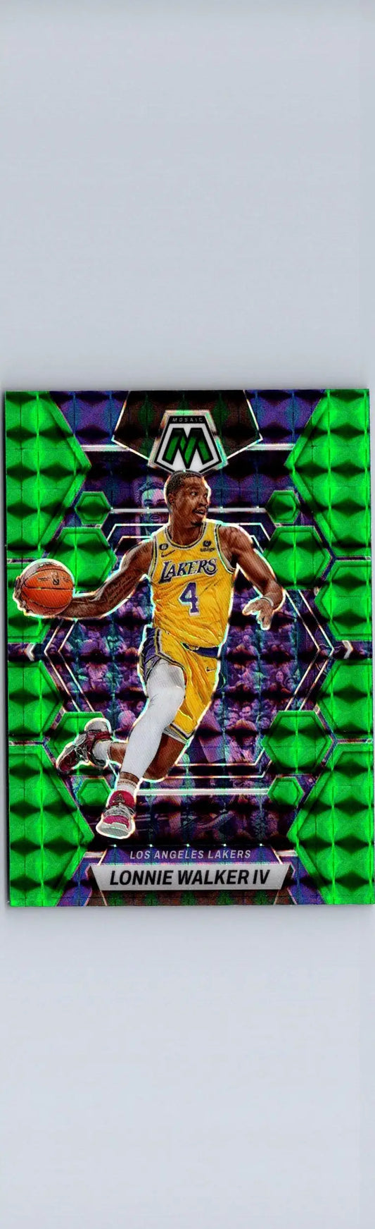 Lonnie Walker IV Green basketball card from 2022-23 Panini Mosaic collection