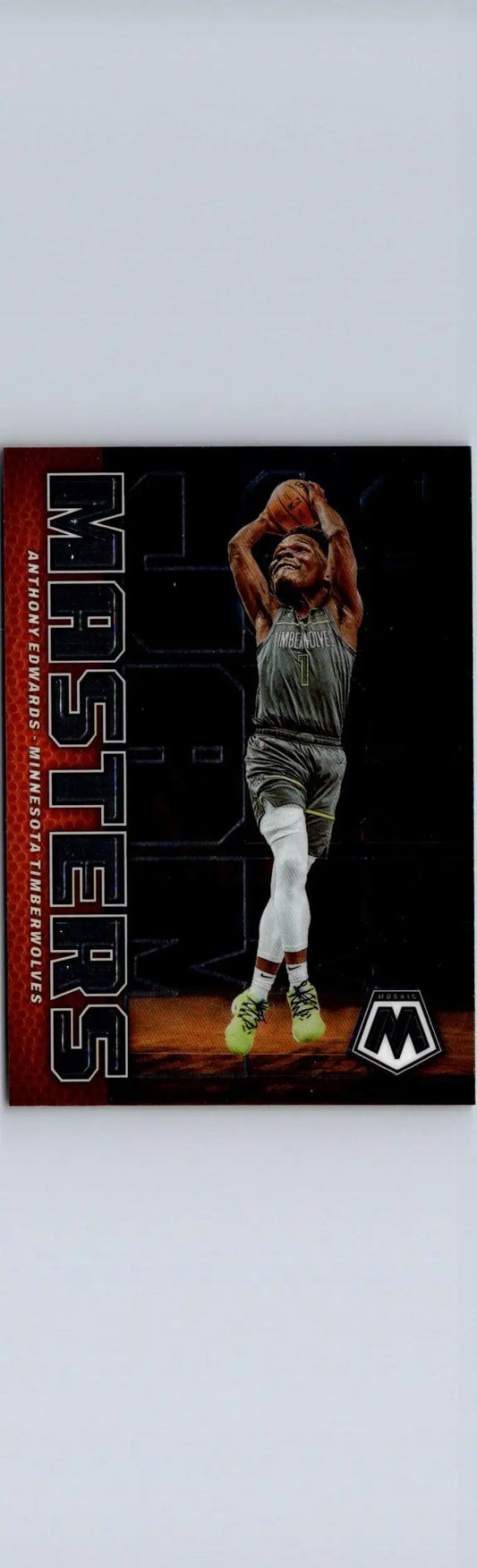 Basketball trading card featuring Anthony Edwards Jam Masters from 2022-23 Panini Mosaic