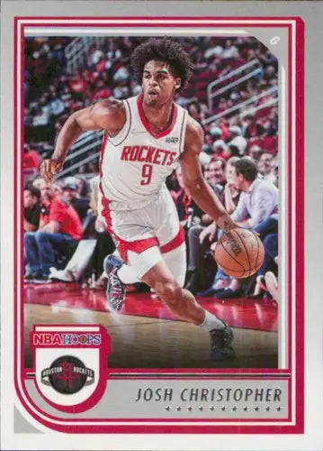 NBA Hoops basketball card featuring Josh Christopher from Panini NBA Hoops 2022-23