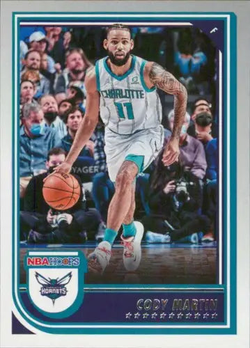 Cody Martin basketball card from Panini NBA Hoops 2022-23 Hornets series