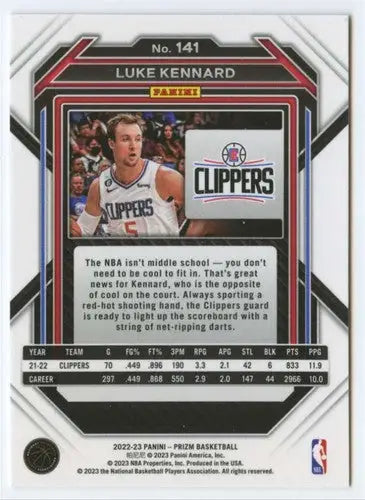 2022-23 Panini Prizm #141 Luke Kennard NM-MT Clippers ID:55466 - Trading Cards